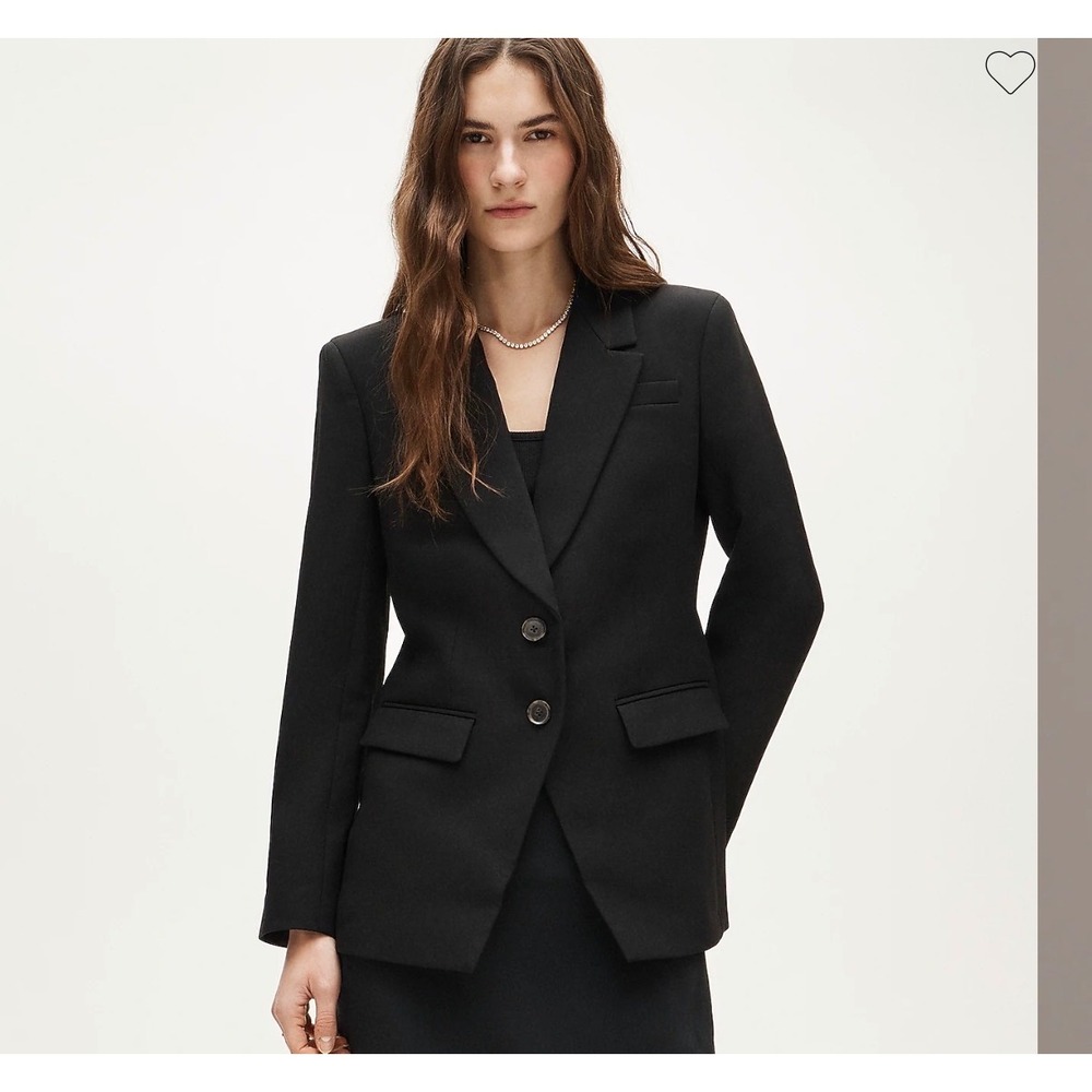J.Crew Women 10 Madelyn Blazer Black Carreman Fabric 4 Season Stretch CC289 New
